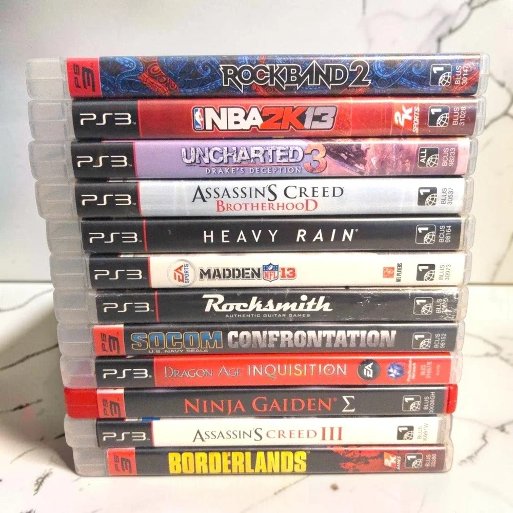 Sony PlayStation PS3 Video Game Lot Bundle 12 Games Ninja Gaiden Sigma Uncharted